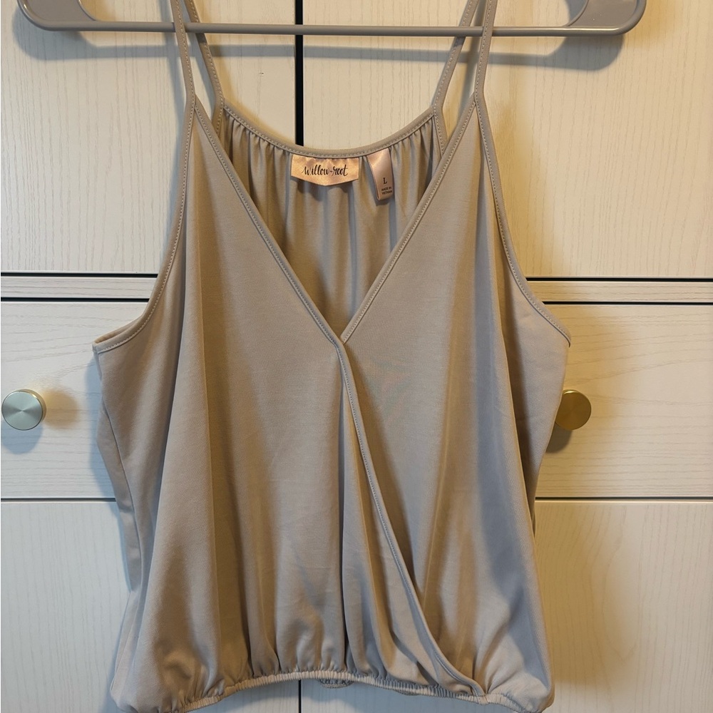 Stylish Women's Tan Wrap Camisole